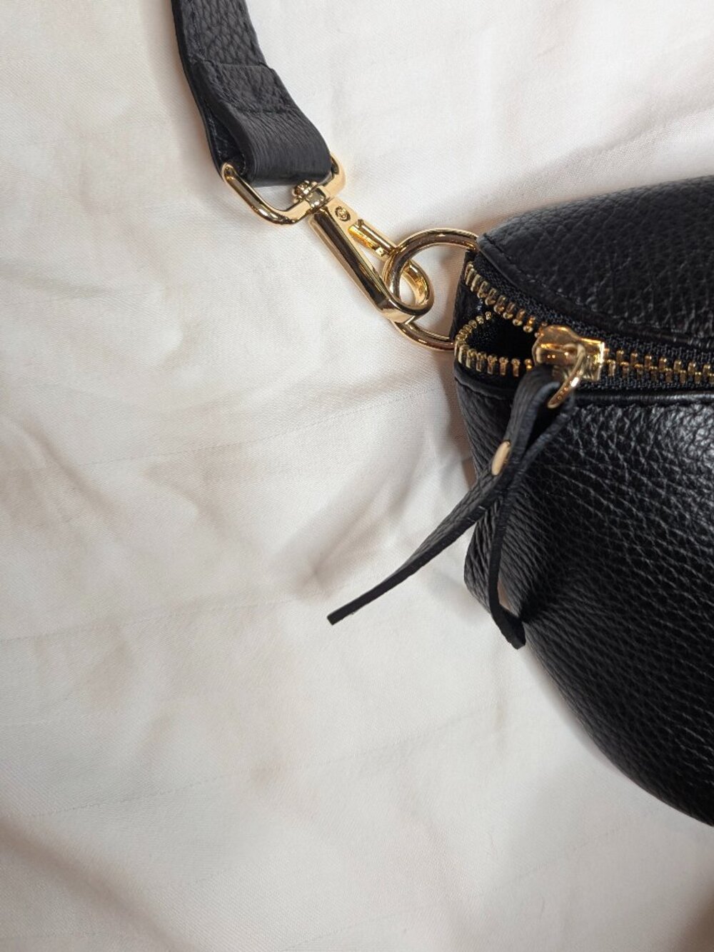 Viola Castellani Leather Crossbody/Belt bag in Black - Picture 5 of 5
